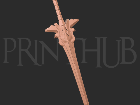 Enryuu Sword Level 2 Onimusha Fan Art Cosplay Prop STL File 3D Print Model