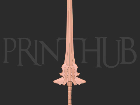 Enryuu Sword Level 2 Onimusha Fan Art Cosplay Prop STL File 3Dプリントモデル