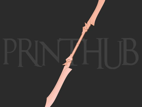 Shippuu Spada Livello 1 Onimusha Fan Art Cosplay Prop STL Modello di stampa 3D