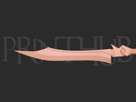 Shippuu Sword レベル 1 鬼武者 ファンアート コスプレ小道具 STL 3Dプリントモデル