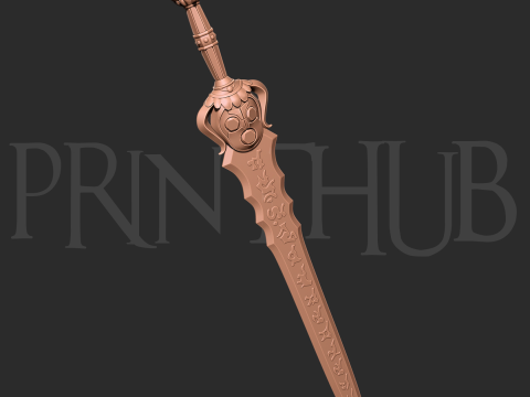 Bishamon Sword Onimusha Fan Art Legendary Cosplay Prop STL File 3D 打印模型
