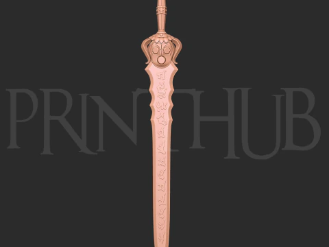 Bishamon Sword Onimusha Fan Art Legendary Cosplay Prop STL File 3D Print Model