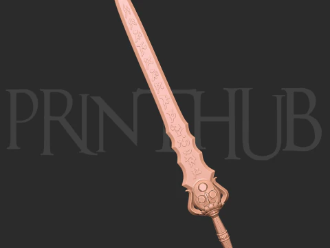 Bishamon Sword Onimusha Fan Art Legendary Cosplay Prop STL File 3D Print Model