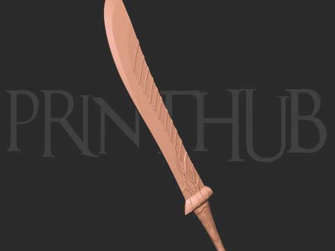 Enryuu Sword Level 1 Onimusha Warlords Fan Art Cosplay Prop STL 3D Print Model