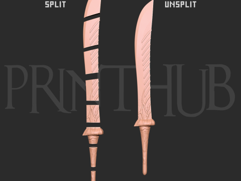 Enryuu Sword Level 1 Onimusha Warlords Fan Art Cosplay Prop STL Modèles 3D en vedette