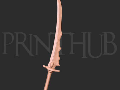 Buraitou Sword Level 1 Onimusha 2 Fan Art Cosplay Prop STL File 3D 打印模型