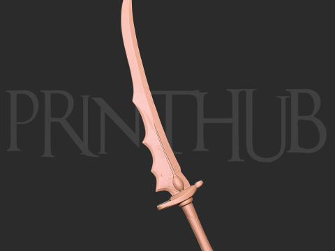 Buraitou Sword Level 1 Onimusha 2 Fan Art Cosplay Prop STL File Modèles 3D en vedette