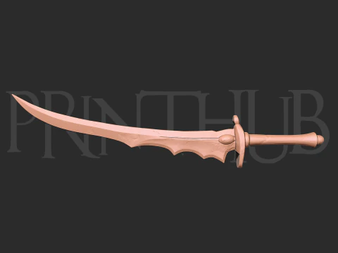 Buraitou Spada Livello 1 Onimusha 2 Fan Art Cosplay Prop File STL Modello di stampa 3D