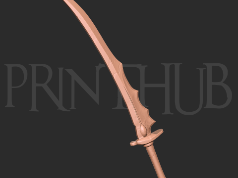 Buraitou Sword Level 1 Onimusha 2 Fan Art Cosplay Prop STL File Modèles 3D en vedette
