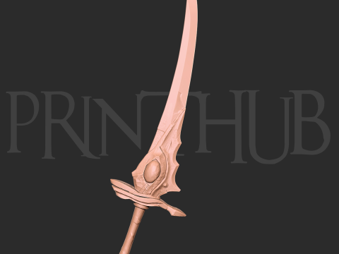 Buraitou Sword Level 2 Onimusha 2 Fan Art Cosplay Prop 3D Принт Модель