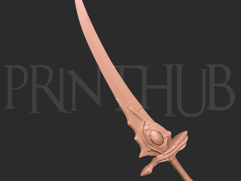 Buraitou Sword Level 2 Onimusha 2 Fan Art Cosplay Prop 3Dプリントモデル