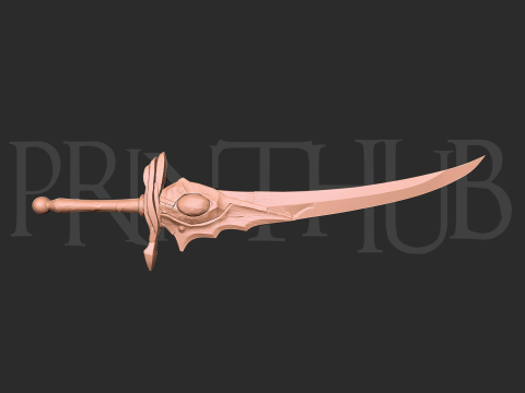 Buraitou Sword Level 2 Onimusha 2 Fan Art Cosplay Prop 3Dプリントモデル