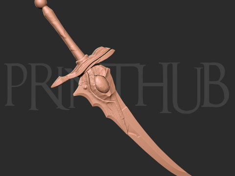 Buraitou Sword Level 2 Onimusha 2 Fan Art Cosplay Prop 3Dプリントモデル