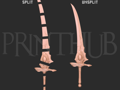 Buraitou Sword Level 2 Onimusha 2 Fan Art Cosplay Prop 3Dプリントモデル