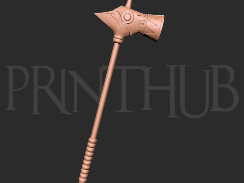 Dokoutsui Tremor Hammer Onimusha 2 Fan Art Cosplay Prop 3D Baskı