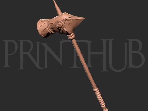 Dokoutsui Tremor Hammer Onimusha 2 Fan Art Cosplay Prop 3D Baskı