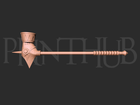 Dokoutsui Tremor Hammer Onimusha 2 Fan Art Cosplay Prop 3D Baskı