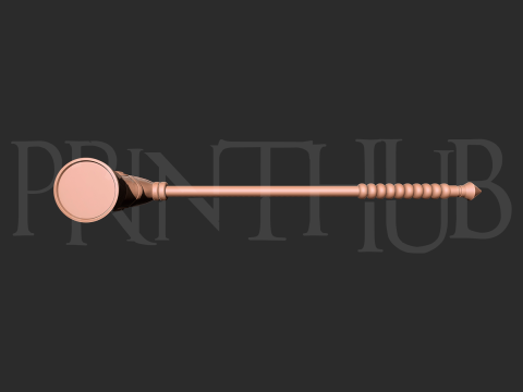 Dokoutsui Tremor Hammer Onimusha 2 Fan Art Cosplay Prop 3D Baskı