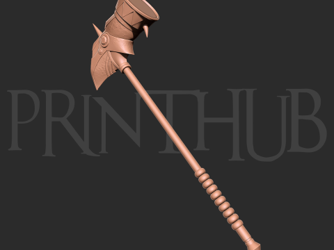 Dokoutsui Tremor Hammer Lvl 2 Onimusha 2 FanArt Cosplay 3Dプリントモデル