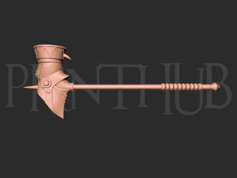Dokoutsui Tremor Hammer Lvl 2 Onimusha 2 FanArt Cosplay 3Dプリントモデル