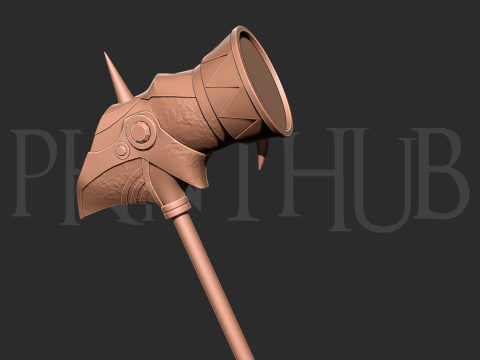 Dokoutsui Tremor Hammer Lvl 2 Onimusha 2 FanArt Cosplay 3Dプリントモデル