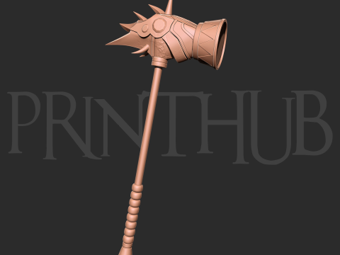 Dokoutsui Max Level Tremor Hammer Onimusha 2 Fan Art Model do druku 3D