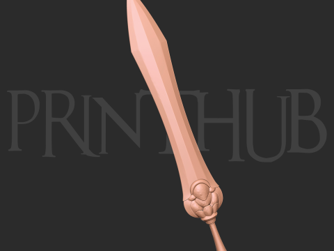 Onimusha 2 Gladius Sword Cosplay STL File for 3D Printing Fan Art Modèles 3D en vedette