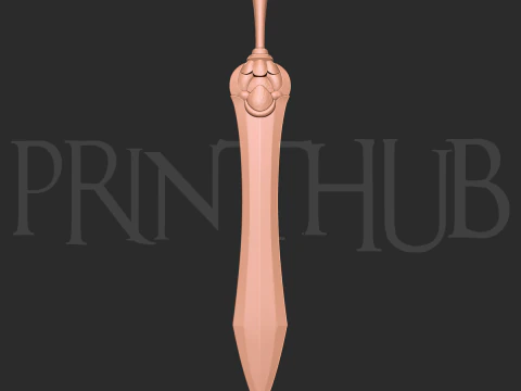 Onimusha 2 Gladius Sword Cosplay STL File for 3D Printing Fan Art 3D Print Model