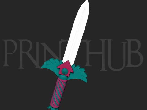 Prop Cosplay Ukuran Hidup Pisau Squid Game Season 3 STL Model Cetak 3D