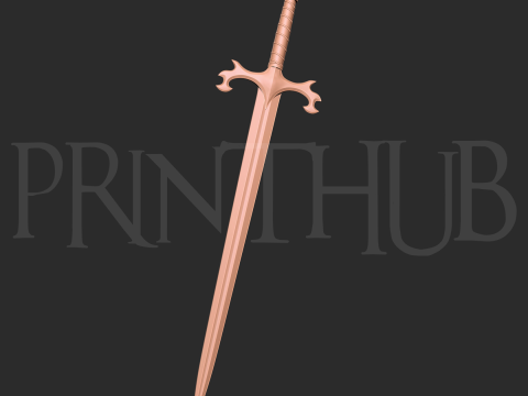 Репліка Oyu Broad Sword Onimusha 2 Warlord 3D Print Prop 3D Принт Модель
