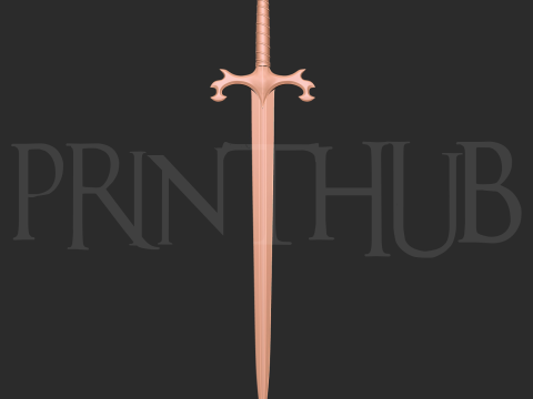 Репліка Oyu Broad Sword Onimusha 2 Warlord 3D Print Prop 3D Принт Модель