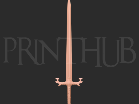 Репліка Oyu Broad Sword Onimusha 2 Warlord 3D Print Prop 3D Принт Модель