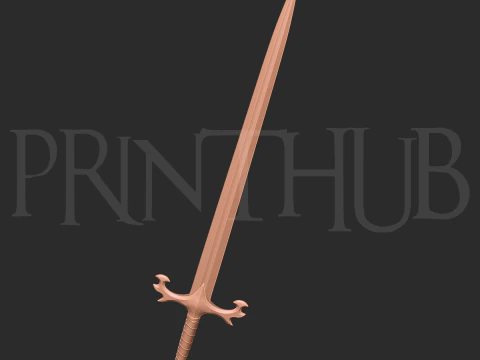 Oyu Broad Sword Onimusha 2 Warlord Replica 3D Print prop 3D Print Model
