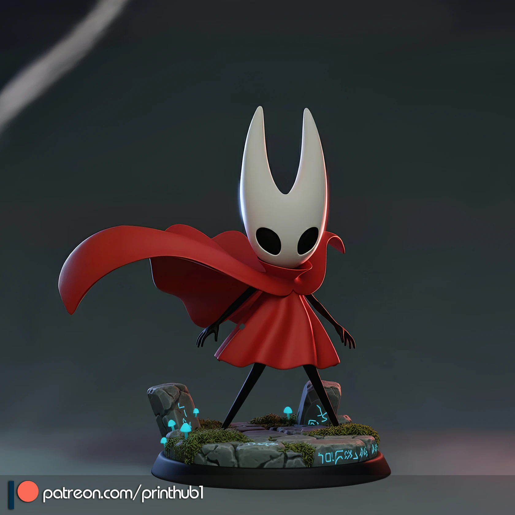 Hollow Knight Hornet Figurine Printable STL Statue 3D Print Model .c4d .max .obj .3ds .fbx .stl .blend