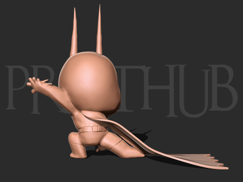 蝙蝠家族小蝙蝠侠角色3D打印模型STL 3D 打印模型