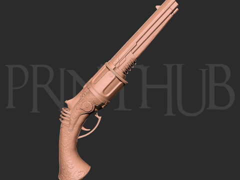 Valor Mortis pistool voor cosplay levensgroot 3D-afdrukbaar model 3D printmodel