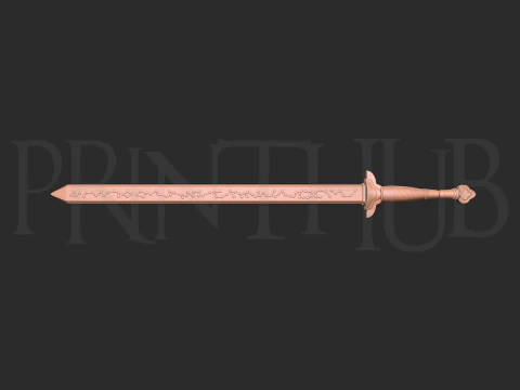KPop Demon Hunter Rumi Sword 3D Print Model STL 3D Print Model