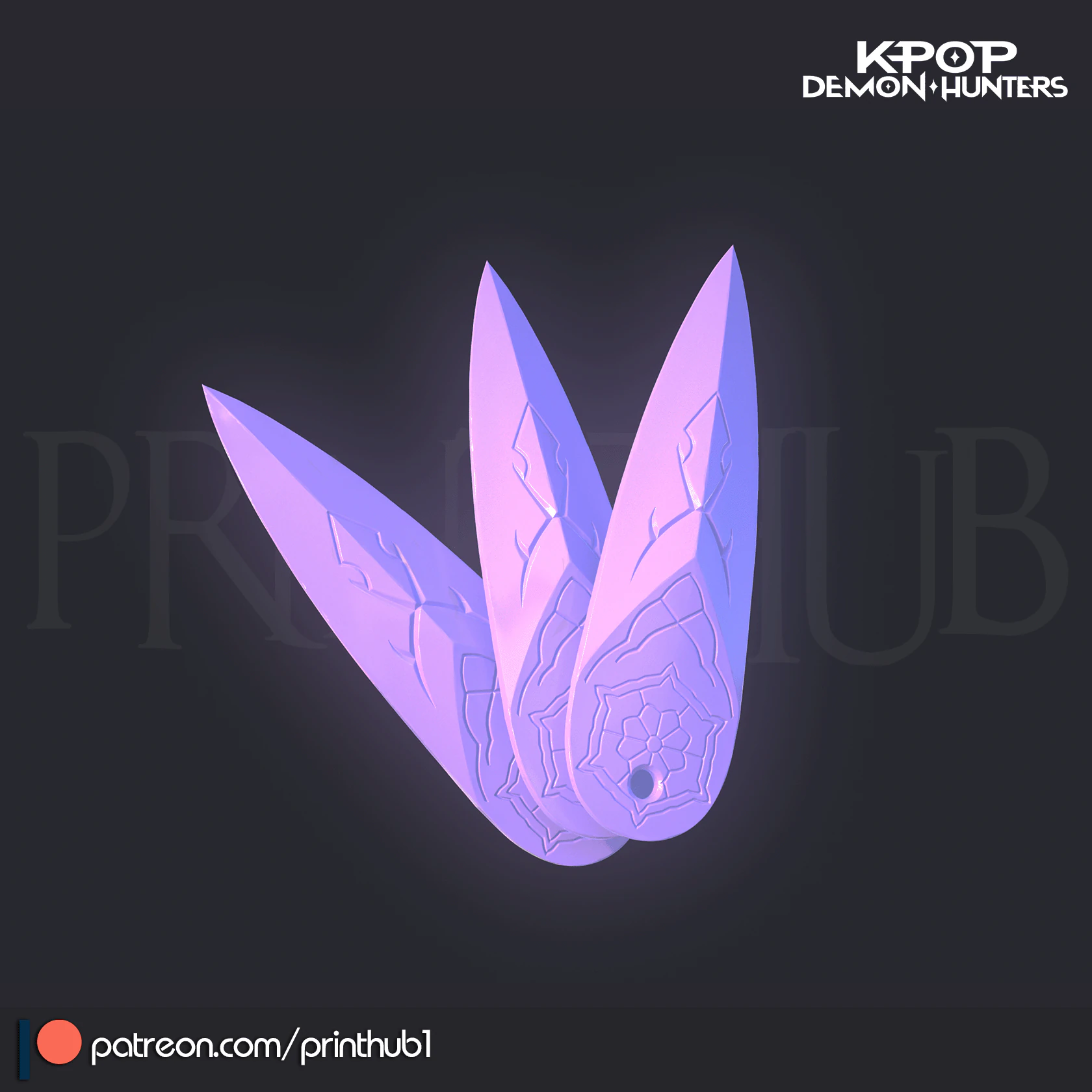 Zoey Kunai Kpop Demon Hunters Fan Art 3d print model 3D Print Model .c4d .max .obj .3ds .fbx .stl .blend 