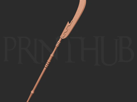 Kpop Demon Hunters HUNTRIX Mira Woldo Glaive, оружие, лезвие, лезвие для косплея, реквизит 3D Принт Модель