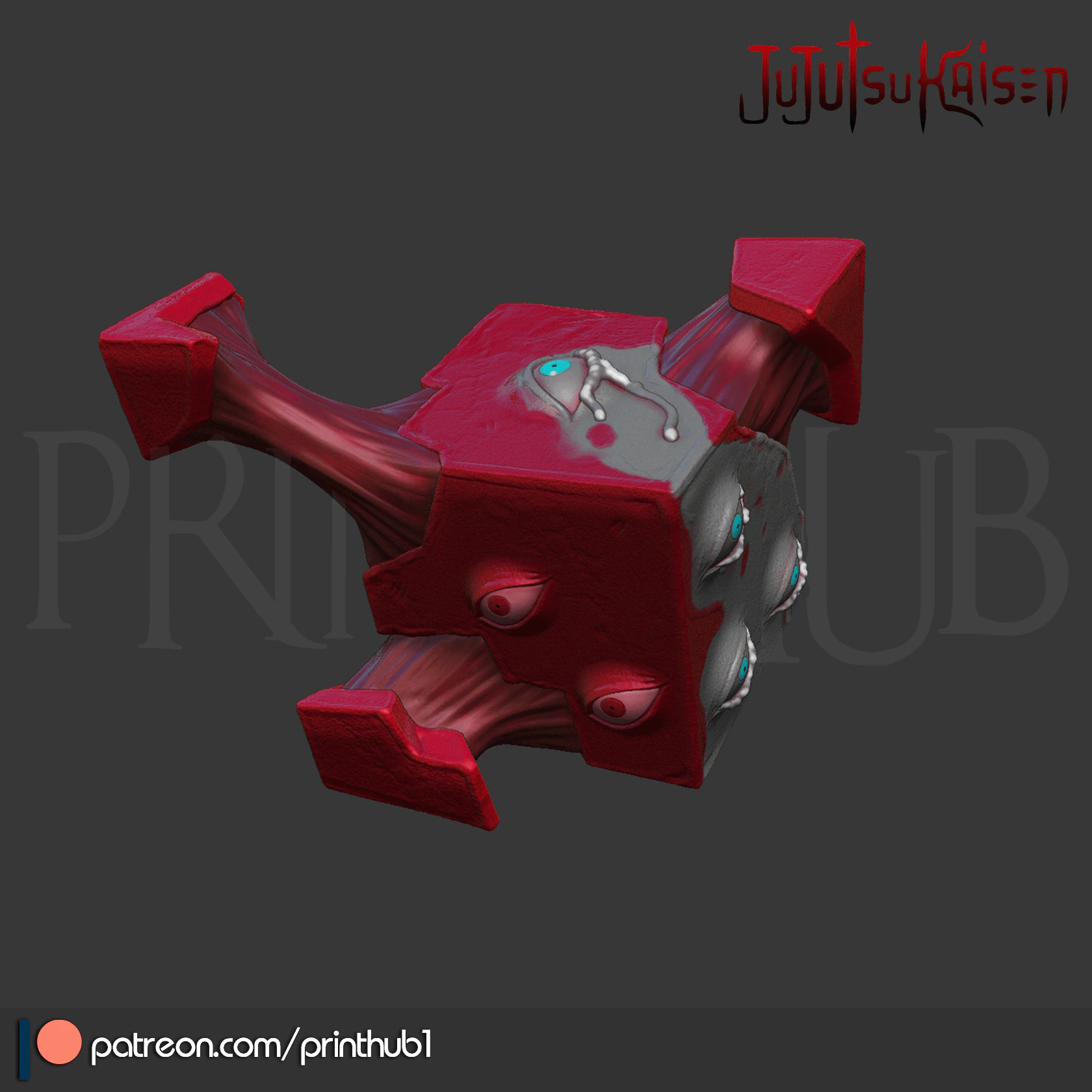 Jujutsu Kaisen Prison Realm Gojo Sealing Tool 3D Printable STL 3D Print Model .c4d .max .obj .3ds .fbx .stl .blend 
