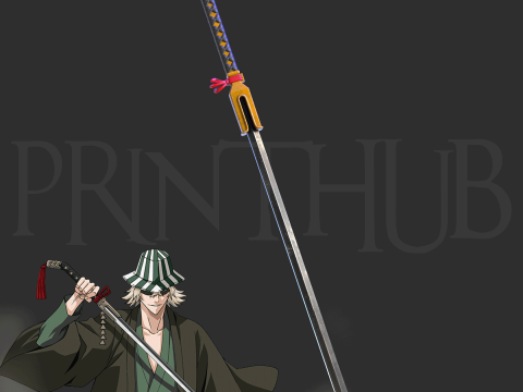 Bleach Urahara Kisuke Benihime Sword 3D Print STL for Cosplay 3D Print Model