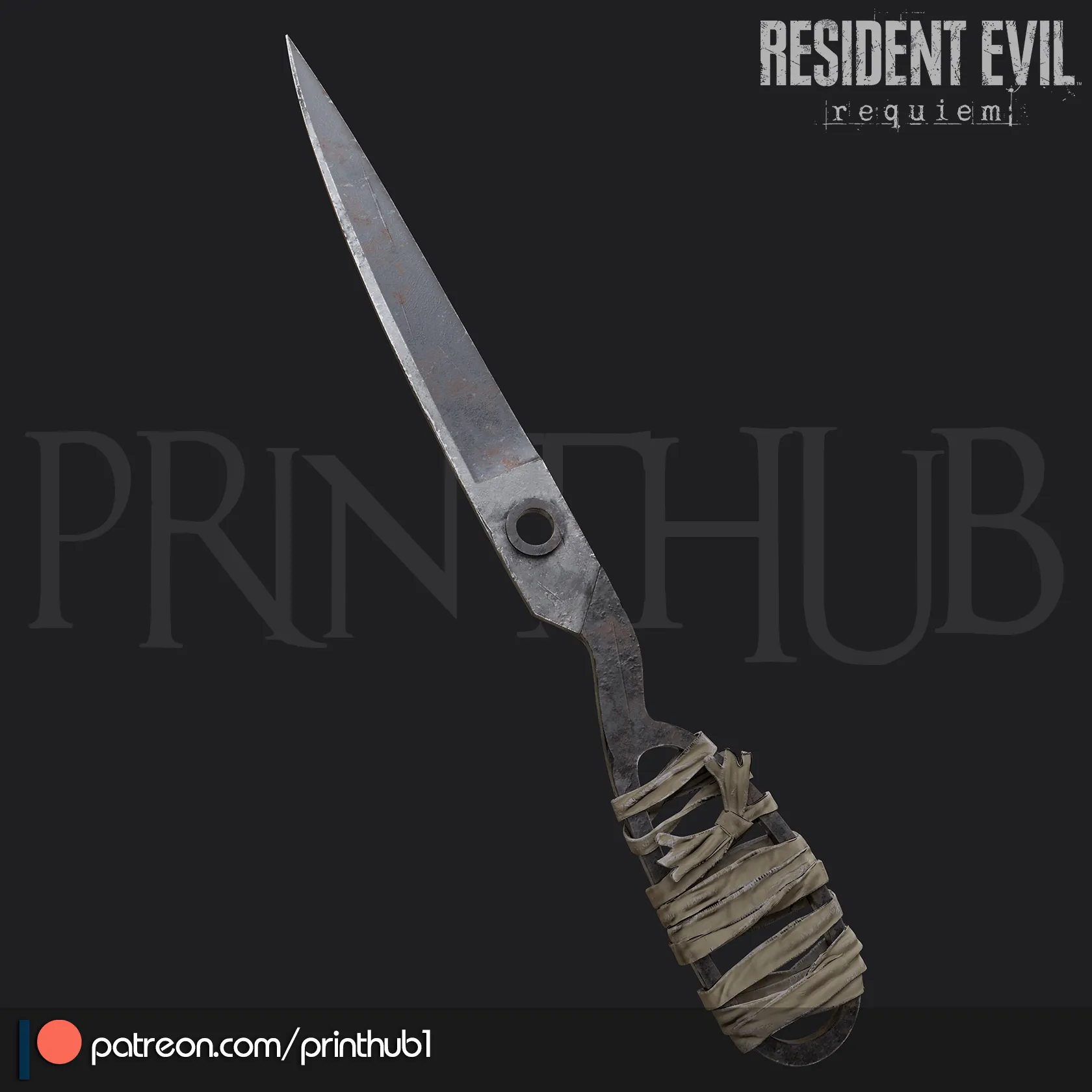 Residual Evil 9 Grace Homemade Knives STL Cosplay Prop 3D Print 3D Print Model .c4d .max .obj .3ds .fbx .stl .blend 