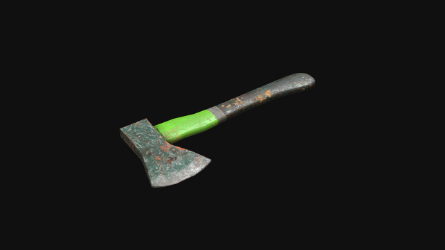Axe 3D Model .c4d .max .obj .3ds .fbx .stl .blend 
