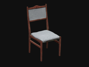 Wooden Chair Model 3D