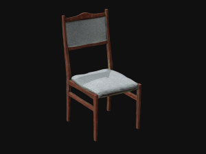 Wooden Chair 3D Model