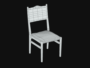 Wooden Chair 3D Model