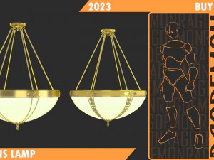 Twins Lamp 3D Model