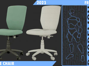 B&Uuml;ROSTUHL 3D Modell