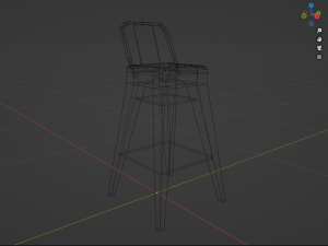 Bar chair 3D 모델