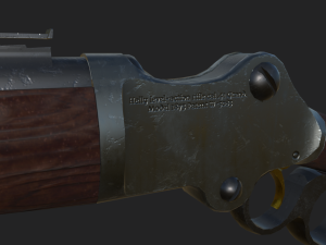 Lever-Action rifle 3D-Modell
